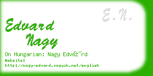edvard nagy business card